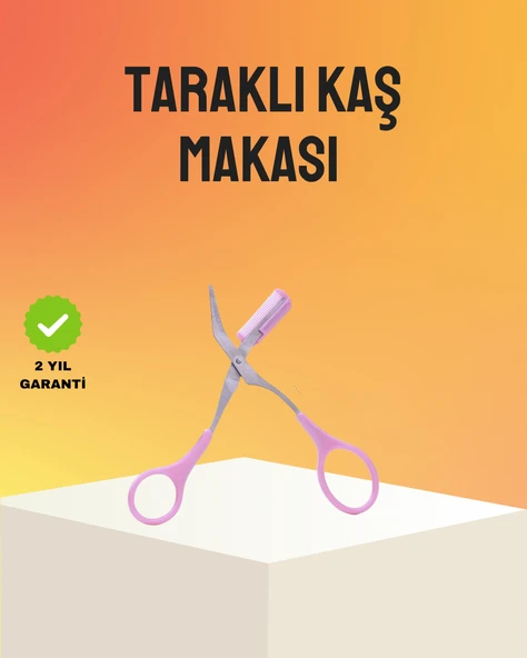 Kaş Düzeltme Makası Taraklı – Profesyonel ve Pratik Kaş Bakımı ürün görseli 1
