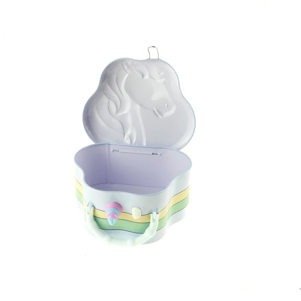 Kumbara Metal Unicorn Desenli Kilitli Kumbara - 2