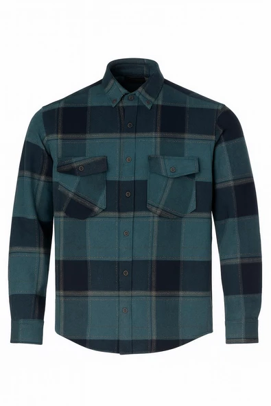Fabio Cassani Erkek Kışlık HAKİKİ Oduncu Gömleği - 7404