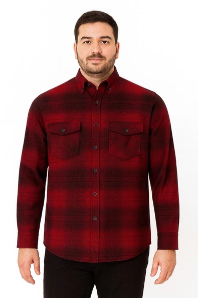 Fabio Cassani Erkek Kışlık HAKİKİ Oduncu Gömleği - 7405 - Resim 4