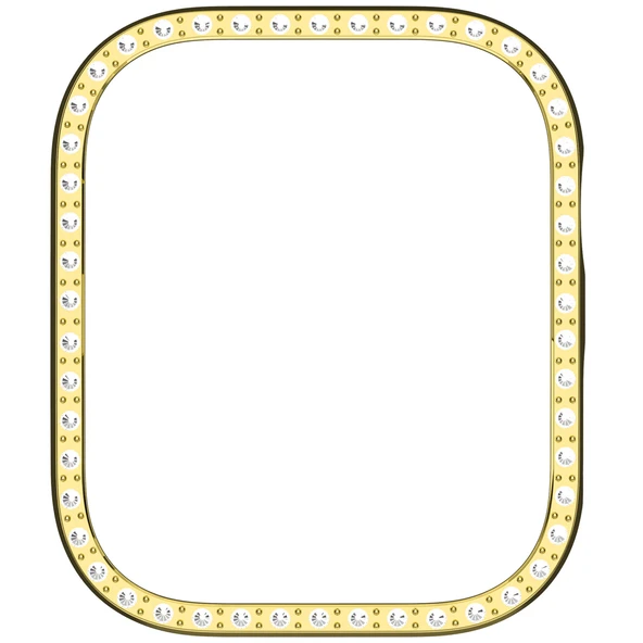 Huawei Watch Fit 3 İle Uyumlu Zarif Kristal Taşlı Kasa Koruyucu Kılıf  Gold - Resim 5