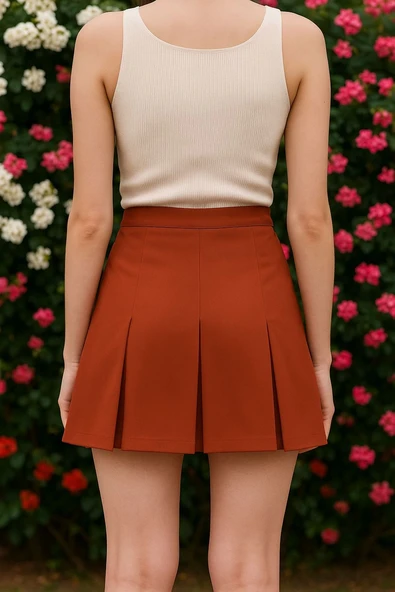 Üç pileli etek kremit w24815 - 3