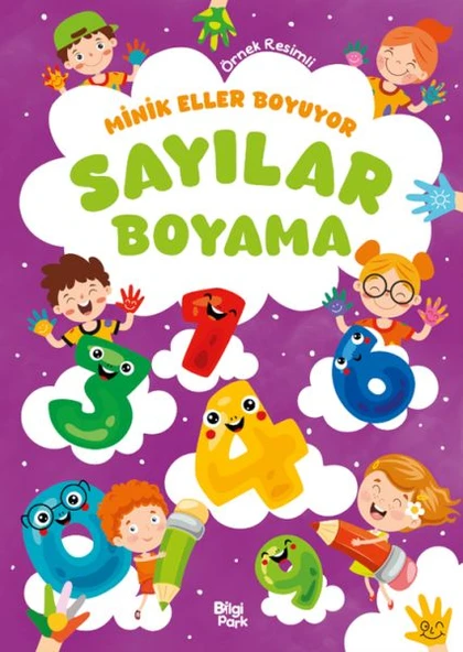 Minik Eller Boyuyor – Sayılar Boyama Kitabı (Örnek Resimli) ürün görseli 1