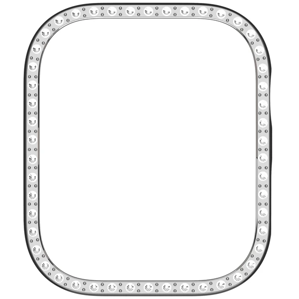 Huawei Watch Fit 3 İle Uyumlu Zarif Kristal Taşlı Kasa Koruyucu Kılıf  Gümüş - Resim 5