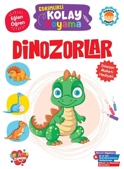 Etkinlikli Kolay Boyama – Dinozorlar ürün görseli 1