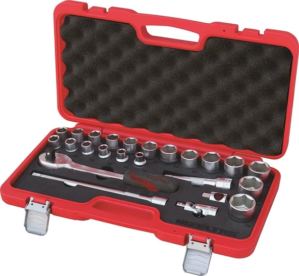 İzeltaş 1/2 Altı Köşe Lokma Anahtar Takımı (24 Parça) ürün görseli