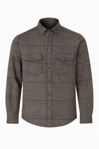 Fabio Cassani Erkek Kışlık HAKİKİ Oduncu Gömleği - 7401