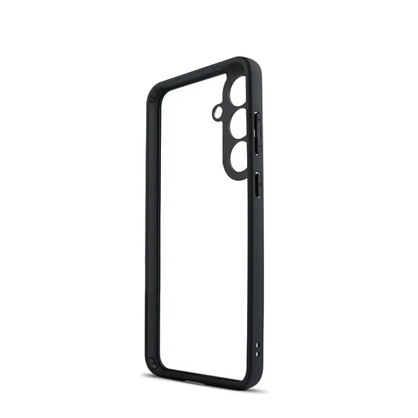 Samsung Galaxy S25 FE Kılıf NEWRoll Çerçeveli Şeffaf Kapak - Resim 3