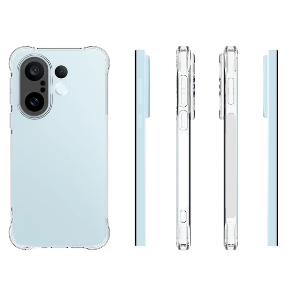 Vivo X200 FE Kılıf 2mm Anti Shock Silikon - Resim 5