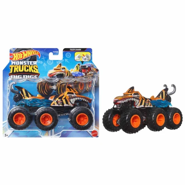 1:64 Hot Wheels Monster Trucks Arabalar Tiger Shark HWN88 - 3