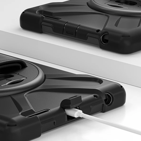 Lenovo Tab M9 9inç TB-310FU Kılıf Defender Askılı Zırhlı Tank Case ZAC30136TR/ZAC30155TR - Resim 11