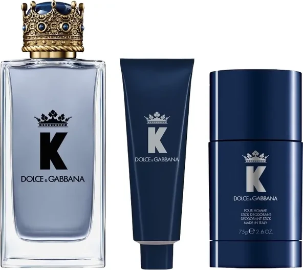Dolce&Gabbana K By Men Edt 100 ml Set Erkek Parfüm Set - Resim 2