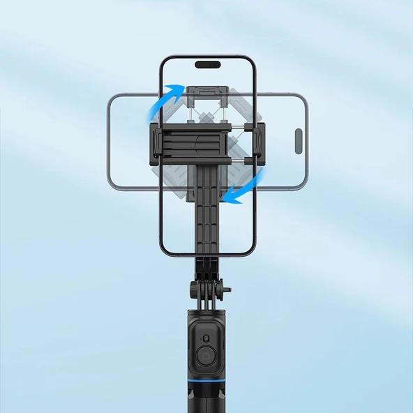 ​Recci RSS-W03 Bluetooth 5.0 Uzaktan Kumandalı Çok Fonksiyonlu Selfie Çubuğu - 5