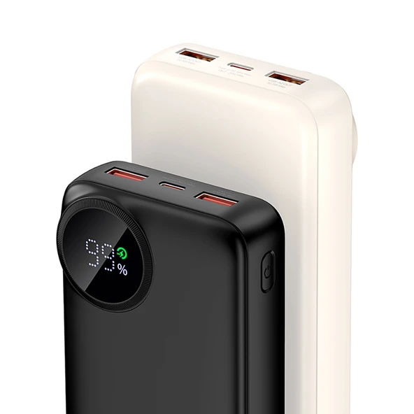 Recci RPB-P48 PD 20W Dijital LED Göstergeli Hızlı Şarj Özellikli Taşınabilir Powerbank 22.5W 10000mAh - 10