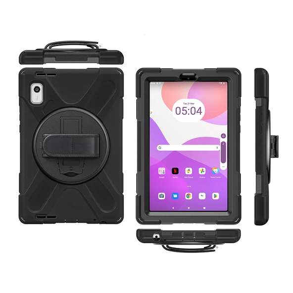 Lenovo Tab M9 9inç TB-310FU Kılıf Defender Askılı Zırhlı Tank Case ZAC30136TR/ZAC30155TR - Resim 7