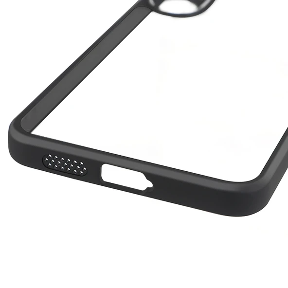 Samsung Galaxy S25 FE Kılıf NEWRoll Çerçeveli Şeffaf Kapak - Resim 7