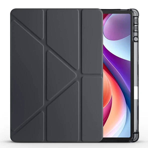 Huawei MatePad 12 X 12X Air 12 inç 2024 Kılıf Kalem Bölmeli Trifolding Case - 11