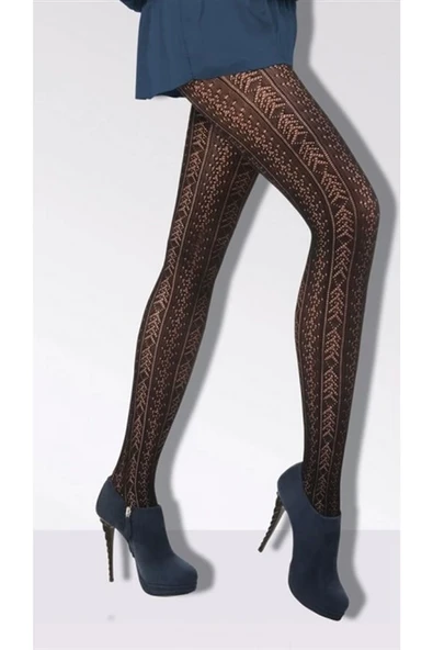 Daymod Kadın Amatista Micro File Desenli Külotlu Çorap ürün görseli 1