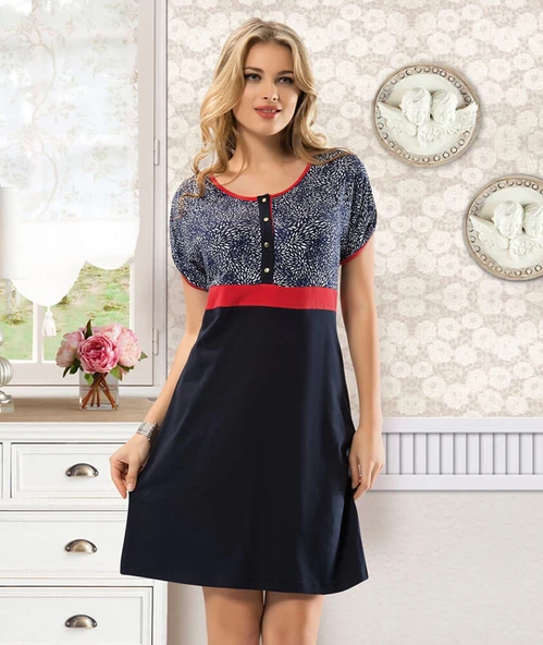 Derya Kurşun Düğmeli Kadın Tunik 927 ürün görseli 1