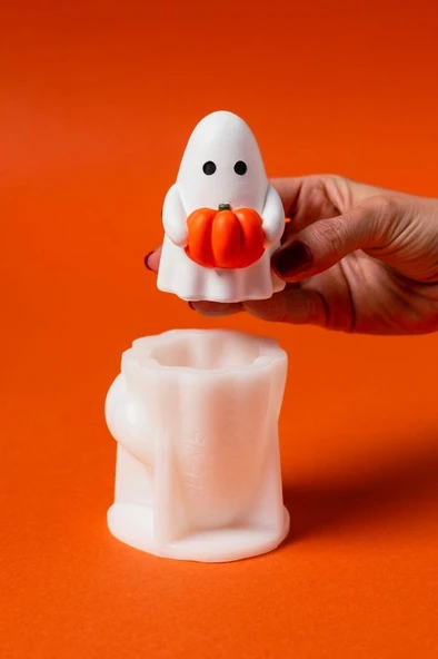 Kabaklı Hayalet M1 Silikon Mum Kalıbı ürün görseli