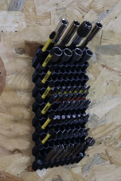 3D Printer Sepeti 140 Adetli Hex Bits Uç Organizeri