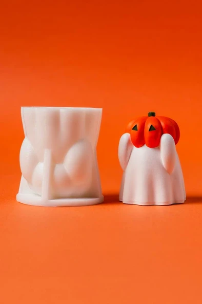 Kabaklı Hayalet M3 Silikon Mum Kalıbı ürün görseli