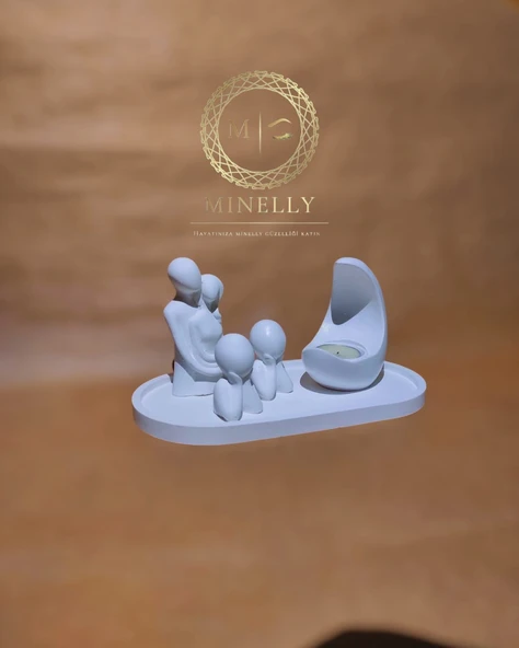 Minelly Özel Tasarım  Aile ve Ay Işığı Seti - 4