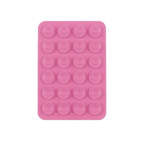 2Adet Küçük Vakumlu Öpücüklü 02 Çift Taraflı Silikon Telefon Tutucu - 9