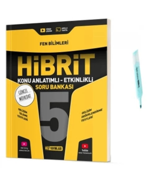 5.Sınıf HİBRİT Fen Bilimleri Konu Anlatımlı Etkinlikli Soru Bankası (Yeni Müfredat)