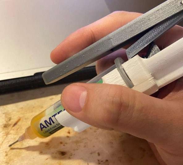 Akı Veya Lehim Macunu Şırınga İçin Dağıtıcı Plastik Aparat