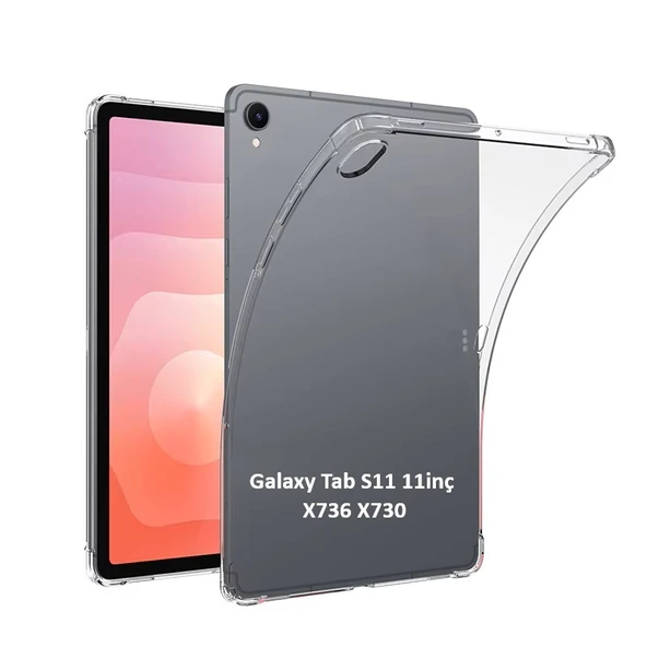 Samsung Galaxy Tab S11 11inç 2025 Kılıf Darbelere Dayanıklı Şeffaf Kapak X736 X730 ürün görseli 1