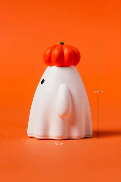 Kabaklı Hayalet M2 Silikon Mum Kalıbı - Resim 7