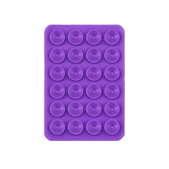 2Adet Küçük Vakumlu Öpücüklü 02 Çift Taraflı Silikon Telefon Tutucu - 8