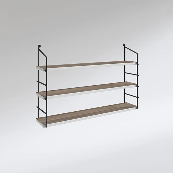 Kenzlife mutfak banyo duvar rafı junzi mat cordoba suntalam 070(Y)*80(G)*15(D)3 KATLI - Resim 2