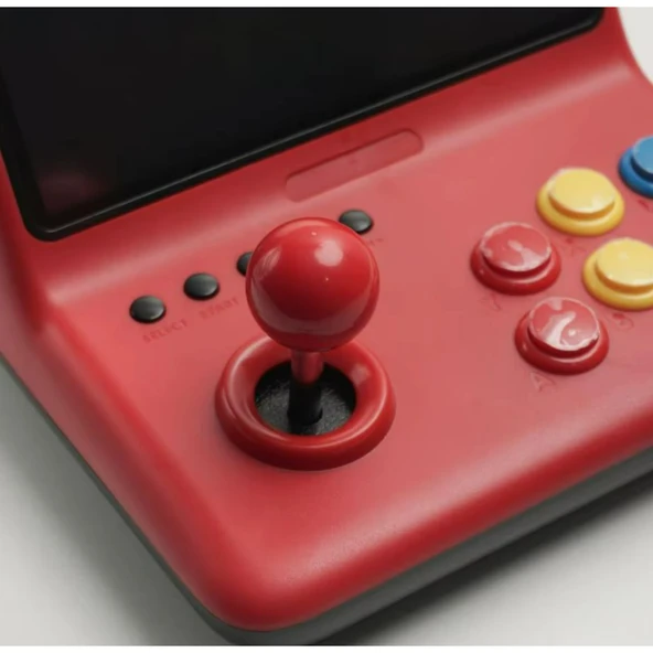 Ozmik  Retro 9 inç joystick arcade A7 mimarlık dört çekirdekli CPU simülatörü video oyunu konsolu - Resim 3