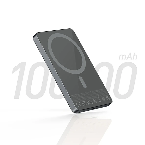 Recci RP35 PD 20W Led Göstergeli Hızlı Şarj Özellikli Wireless Powerbank 15W 10000mAh - 9