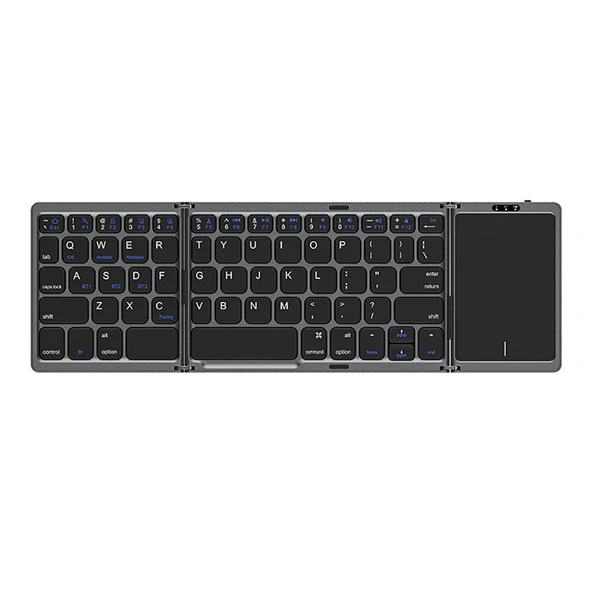 Recci RCS-K01 Katlanabilir Kablosuz Multifonksiyonel Touchpad Klavye - 9