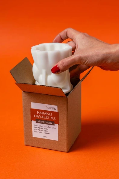 Kabaklı Hayalet M3 Silikon Mum Kalıbı - Resim 9