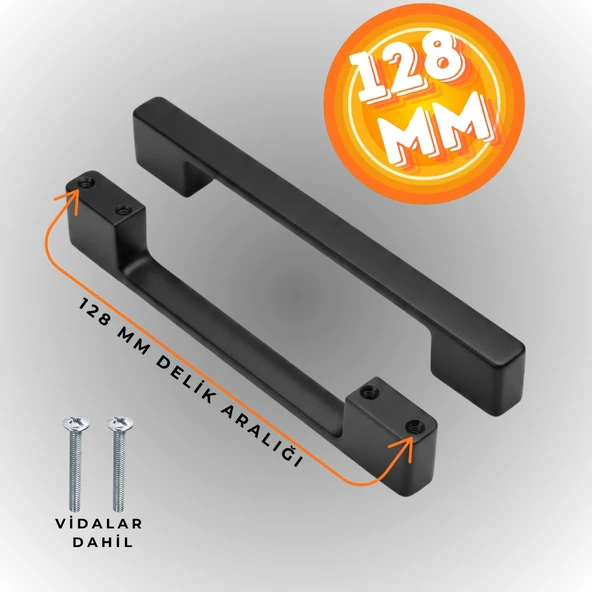Köprü Kulp Dolap Çekmece Kulbu Metal Kulp 128 MM ürün görseli