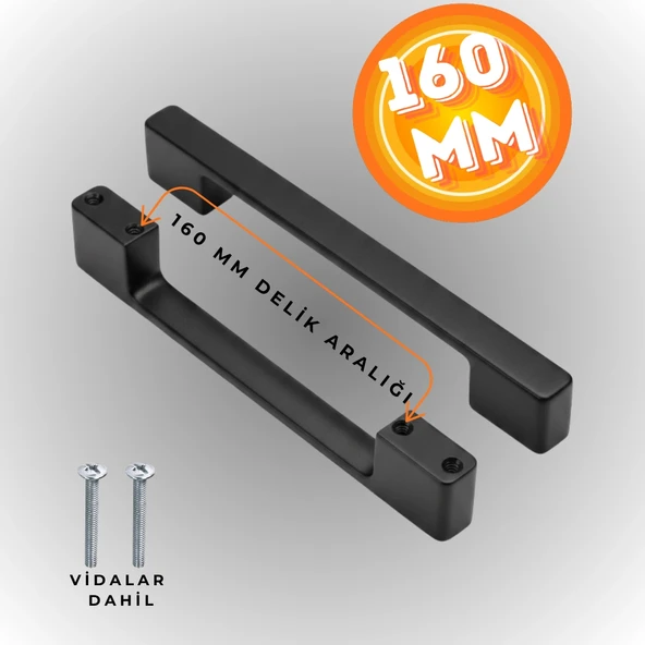 Köprü Kulp Dolap Çekmece Kulbu Metal Kulp 160 MM ürün görseli