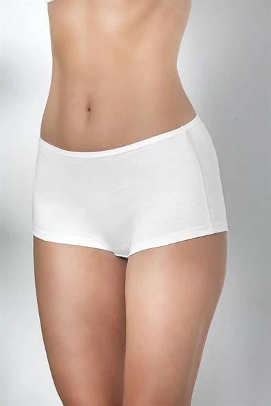 PAMUKLU BOXER KÜLOT BEYAZ (MGP2963) ürün görseli 1
