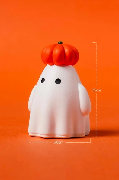 Kabaklı Hayalet M2 Silikon Mum Kalıbı - Resim 6