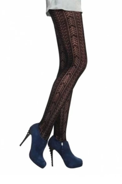 Daymod Kadın Amatista Micro File Desenli Külotlu Çorap - Resim 2