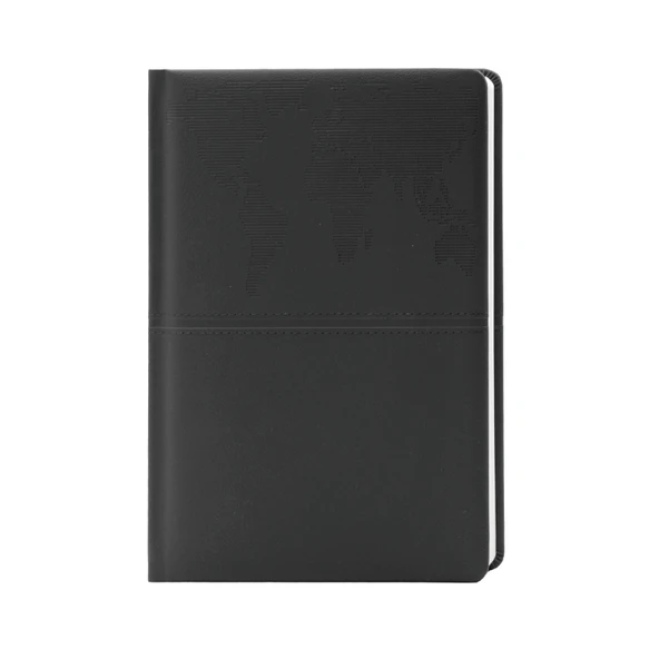 Siyah Deri Ajanda Krem Kağıt, Çizgili, 336 Sayfa ürün görseli
