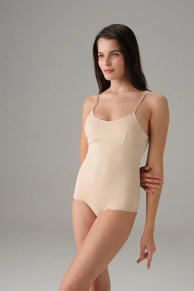Kadın Ten Dikişsiz İnce Askılı İnvizible Body 12123 ürün görseli