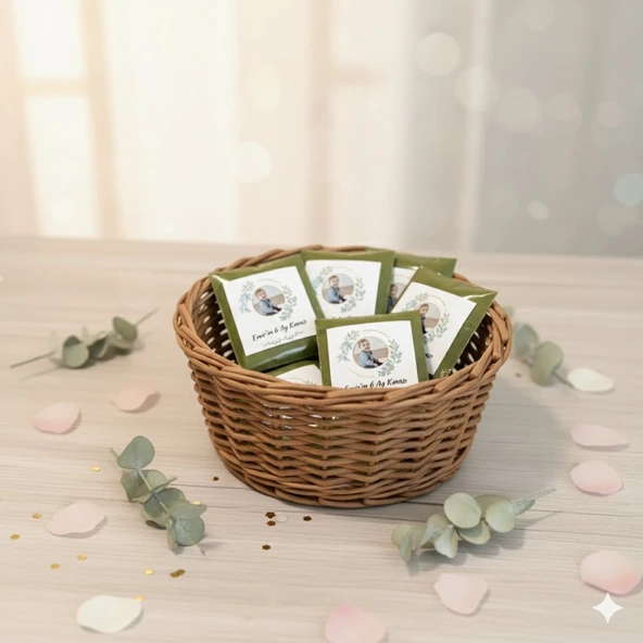 25 Adet Kına Paketi Düğün,Nişan,Söz,Kına Gecisi,Asker,6 Ay Kınası,Kişiye özel Fotoğraflı - Resim 5