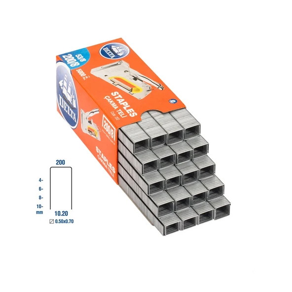 Delta 200/6 Zımba Teli 5000 Adet ürün görseli