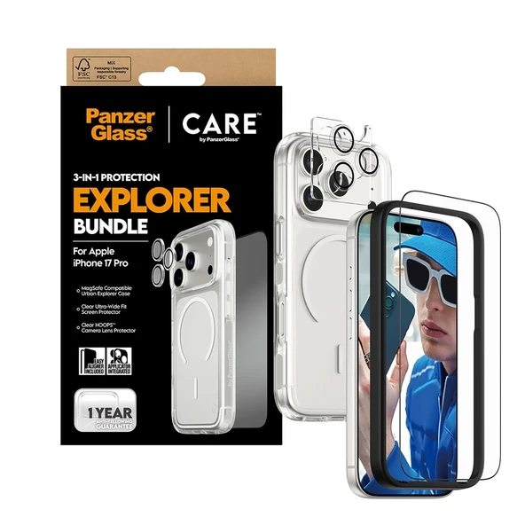 Panzerglass Apple iPhone 17 Pro Urban Explorer 3’ü 1 Arada Paket (Ekran Koruyucu+Kamera Koruyucu+Magsafe Kılıf) - Resim 5