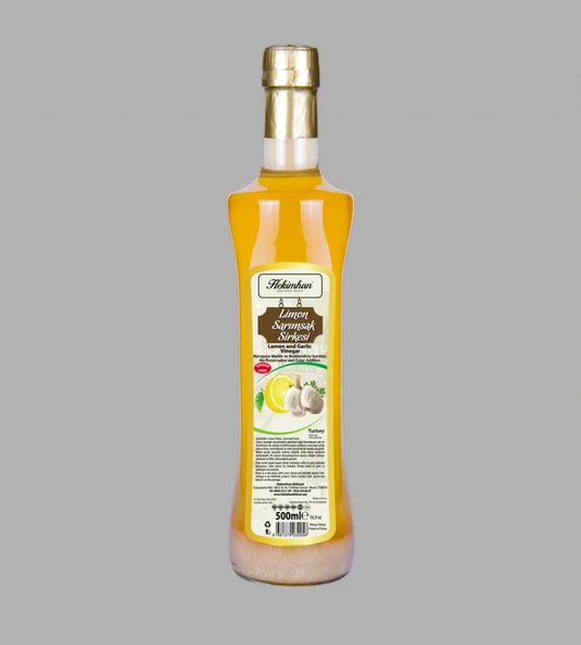 LİMON SARIMSAK SİRKESİ EV YAPIMI 500 ML ürün görseli