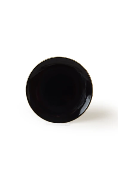 Keramika Siyah Gold Ege Pasta Tabağı 20 Cm 6 Adet - 7